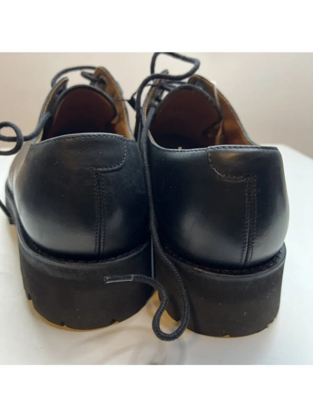 Grenson Lace Up Derby Shoe Mens US 9 UK 8.5 Black Leather NWOB